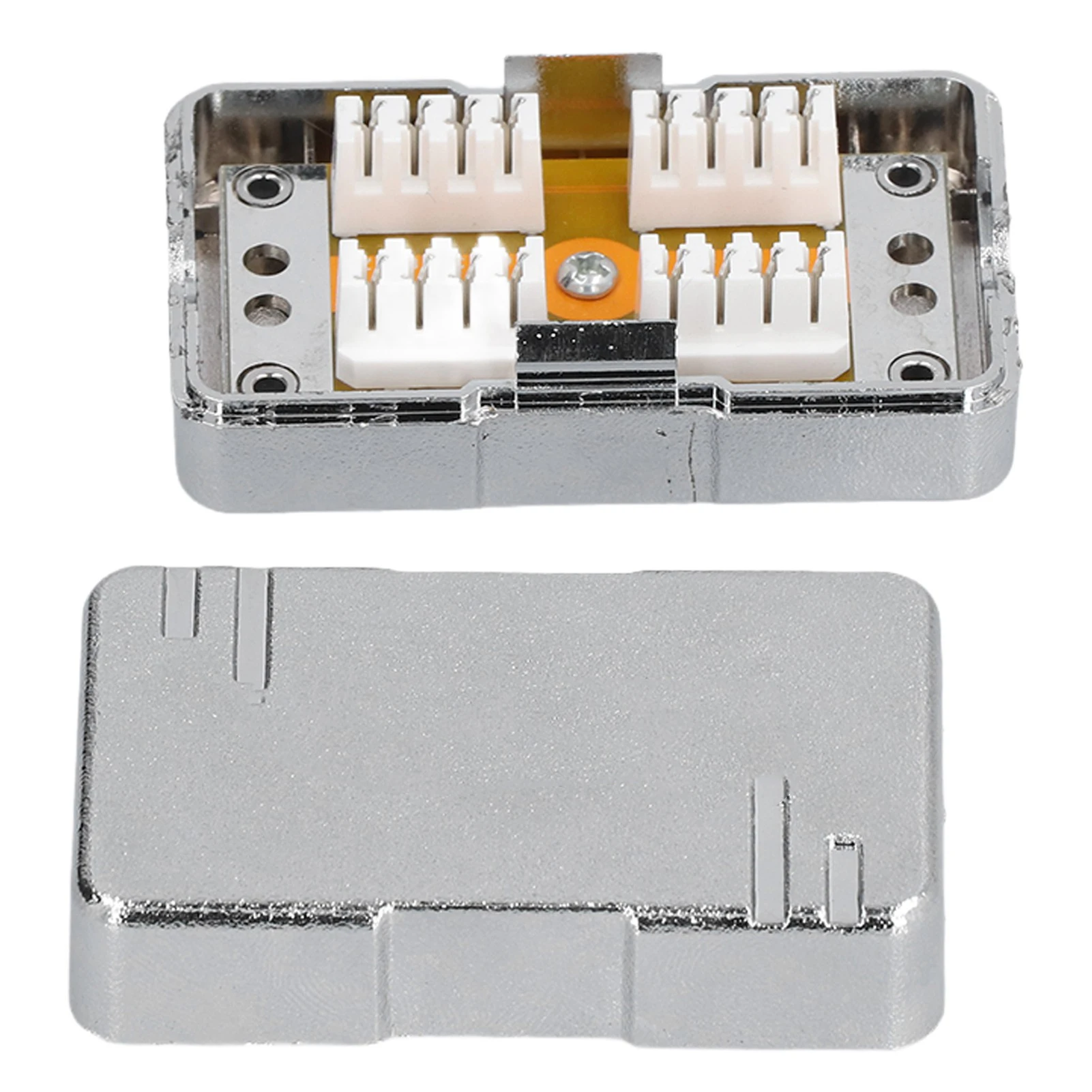 CAT6 Junction Box ABS Plastic RJ45 Single Port Shielded Network Connection Case with Module Plastic Network Wire Box