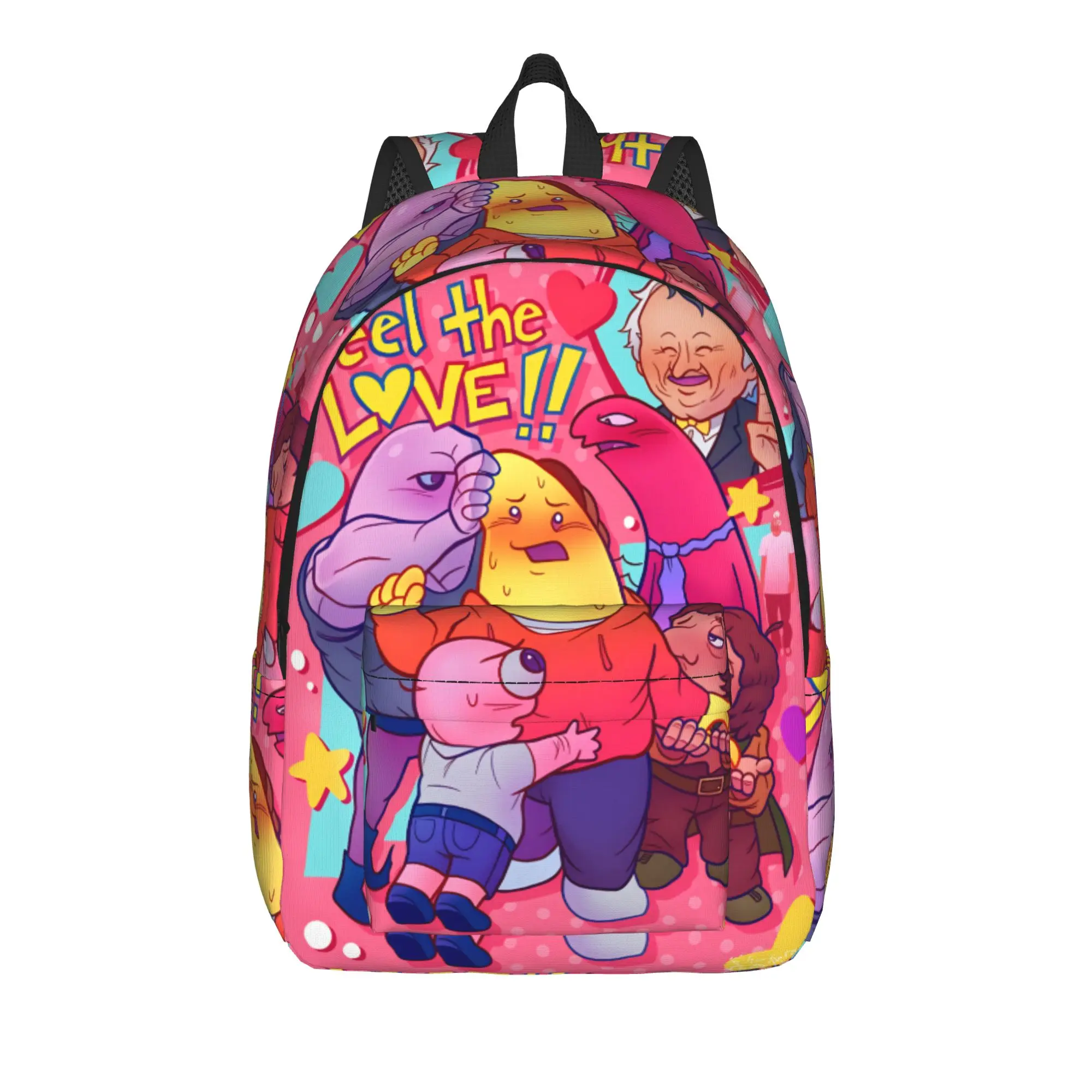 Smiling Friends Pim And Charlie Backpack  Stylish Backpacks Girl Outdoor Big High School Bags Design Rucksack