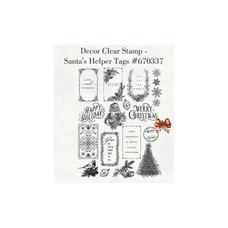 Celebrating Christmas Clear Photopolymer Silicone Stamps for DIY Scrapbooking Craft Supplies Stamp Photo Album Card Making