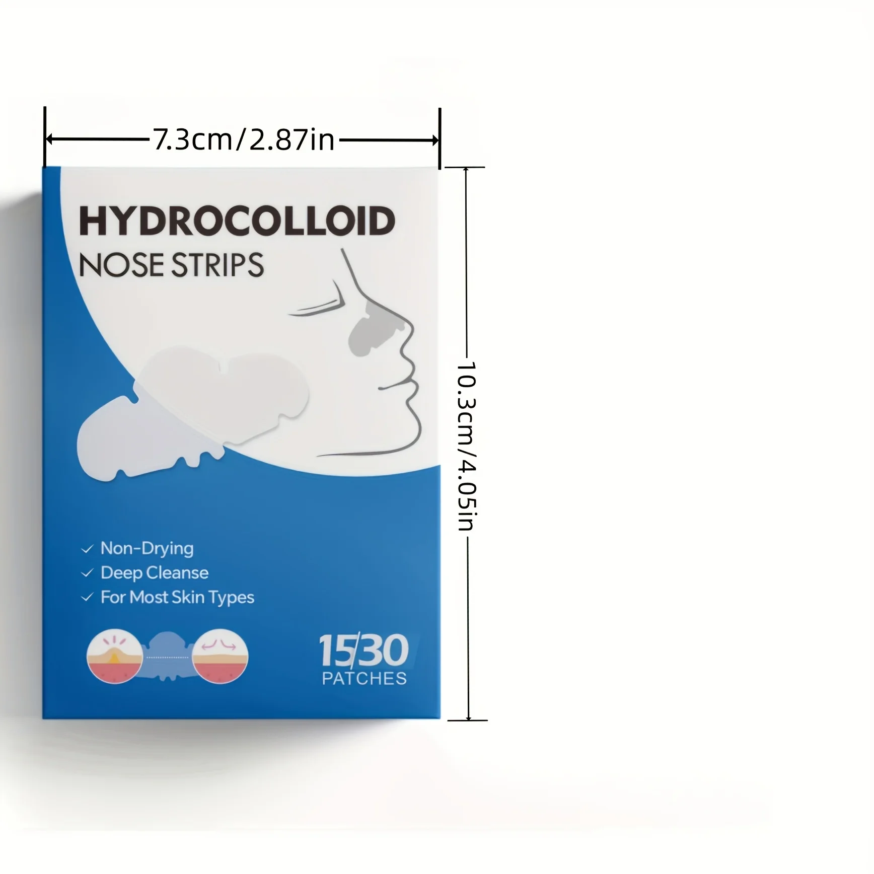 15 قطعة من رقع الأنف: ينظف ويعيد البشرة بعمق على أنفك، وتفتح المسام، وتركيبة لطيفة، والتحكم في الزيت طويل الأمد