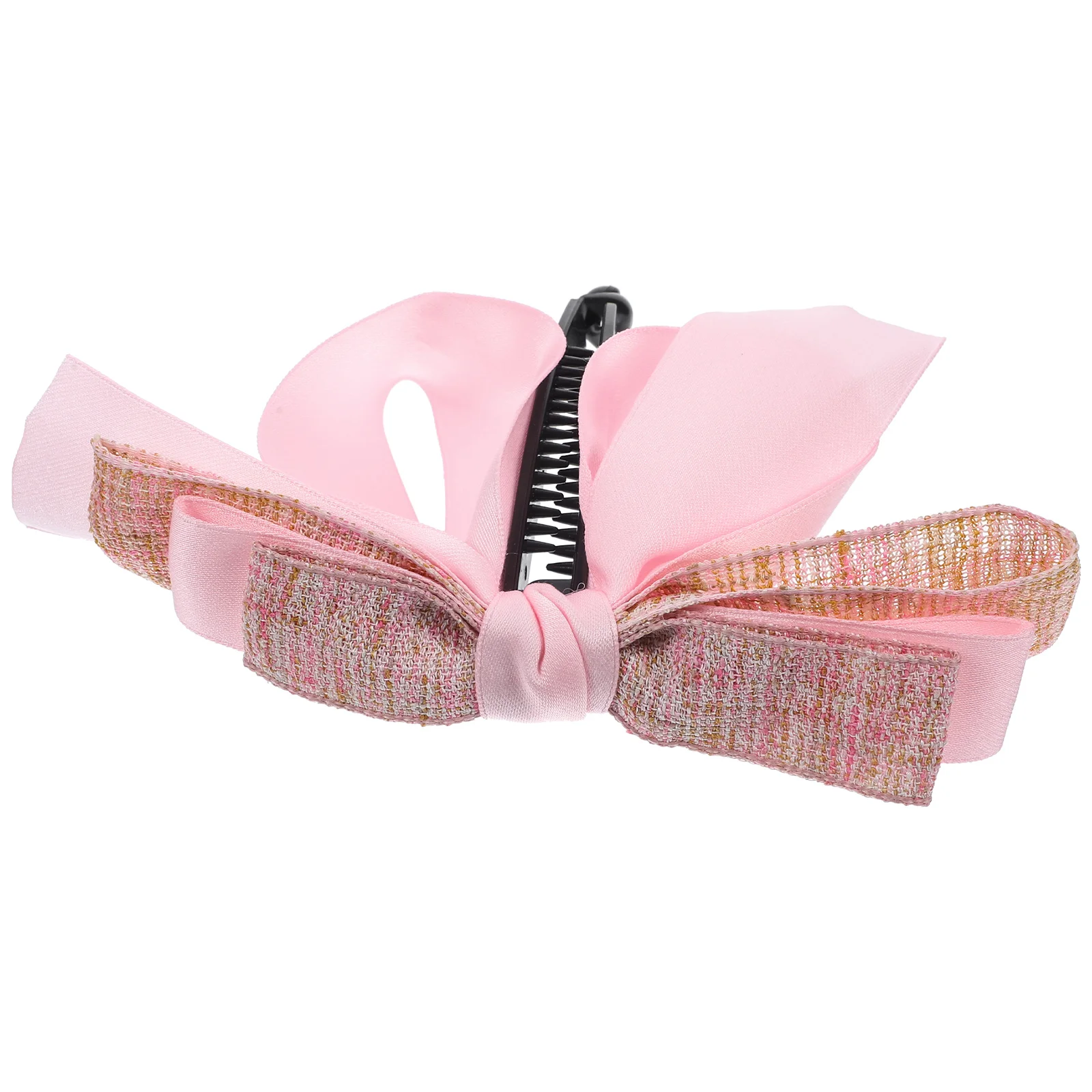 

Banana Clips For Women Hair Accessories Large Hair Claw Clip Bow Holder Elegant Fashion Ponytail Style