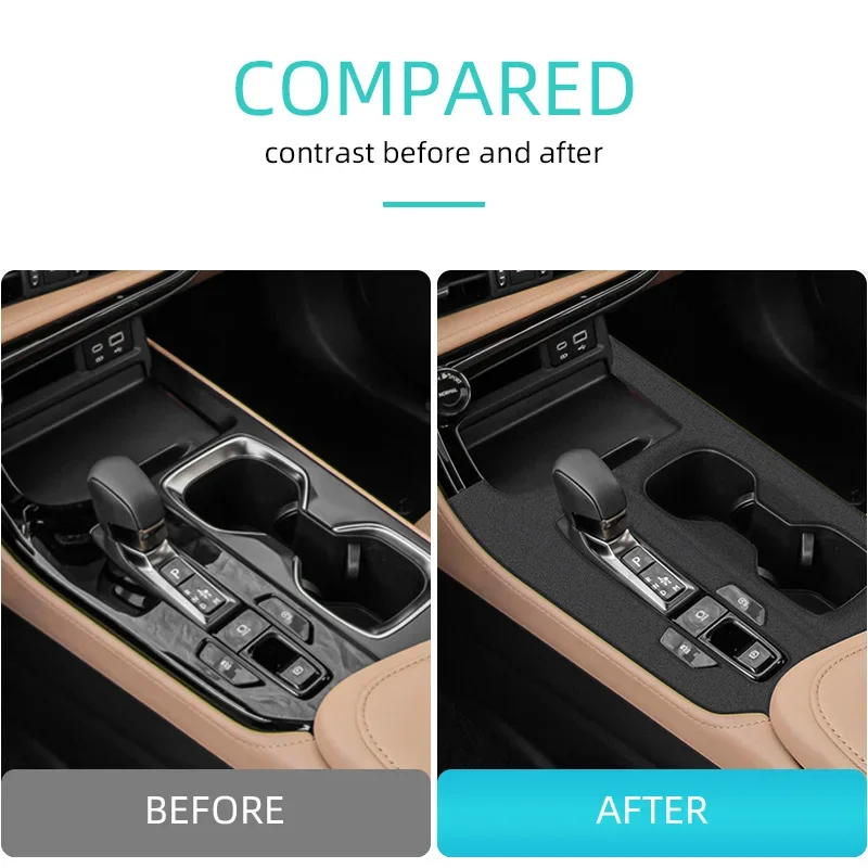 Suede Leather Interior Trim Cover for LEXUS NX 2022 2023 2024 2025 2026, Gear Panel, Window Lifting Panel, Dash Air Outlet Frame 6