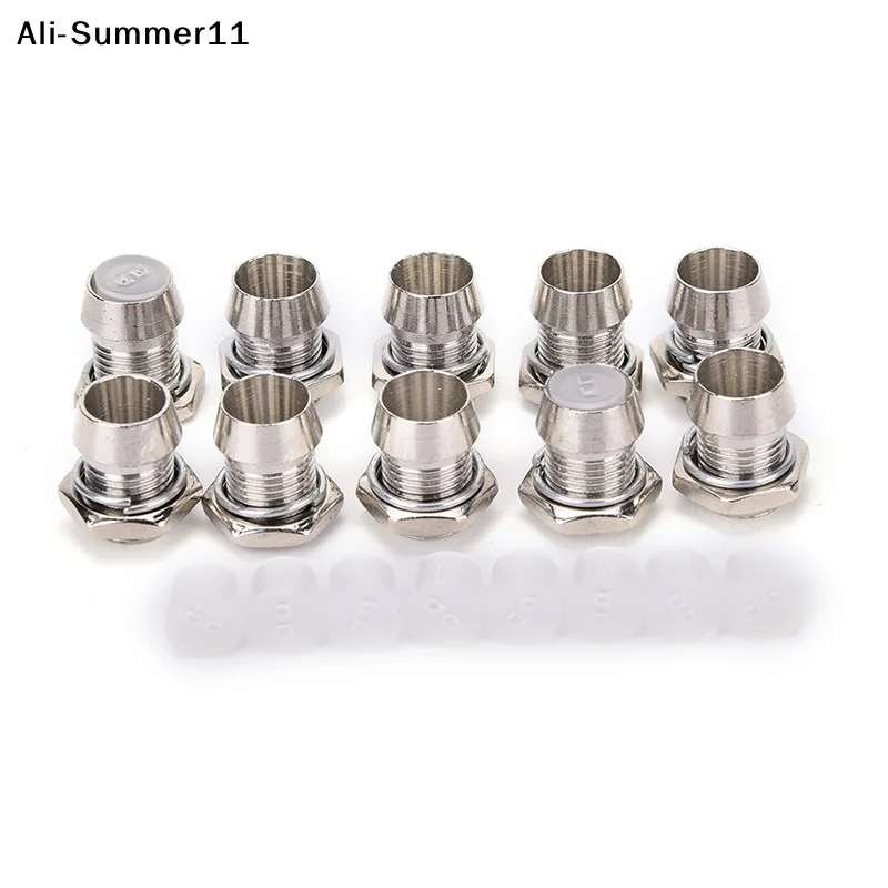 【Yb1】【Av1】10Pcs 2026 New 5mm  LED Holder Copper Light Emitting Diode LED Holder Mount Panel Display