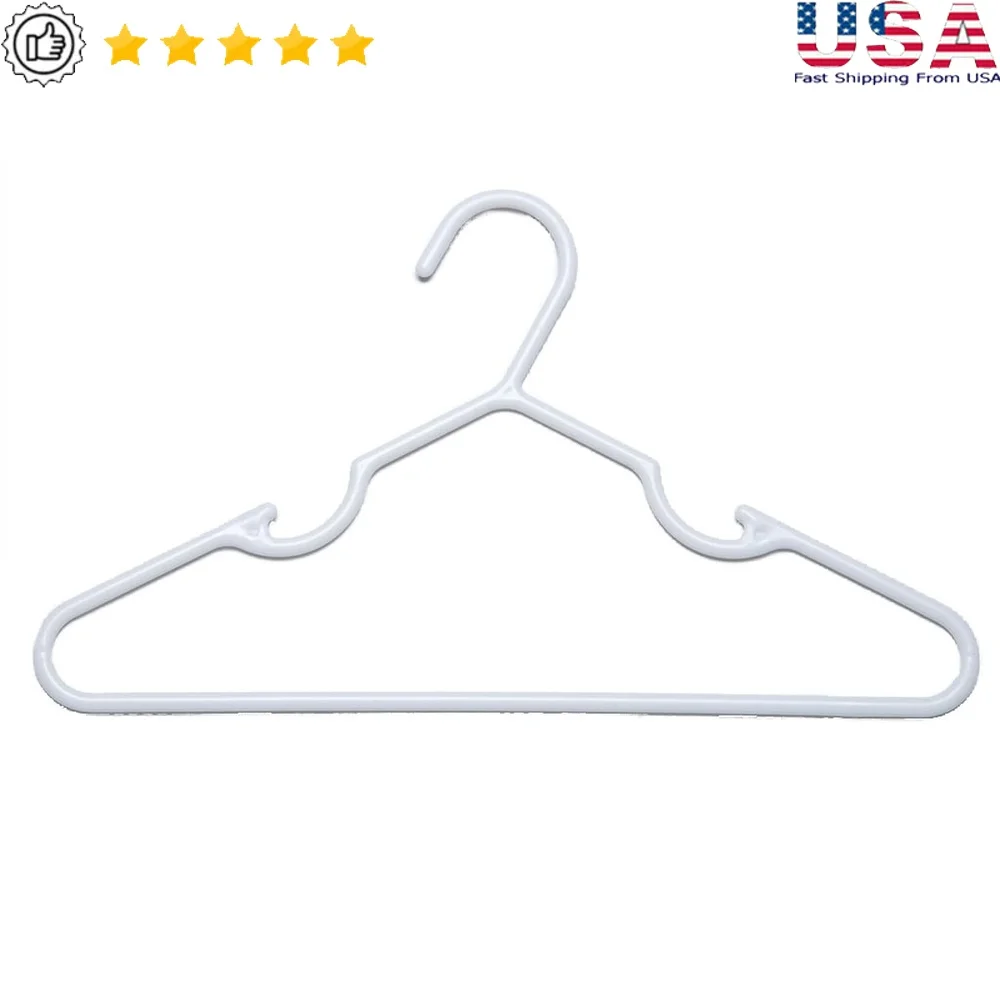 

Infant Toddler Plastic Hangers 100 Pack Durable Lightweight Kid Garment Storage Organizers Closet Space Saving Clothes Hangers