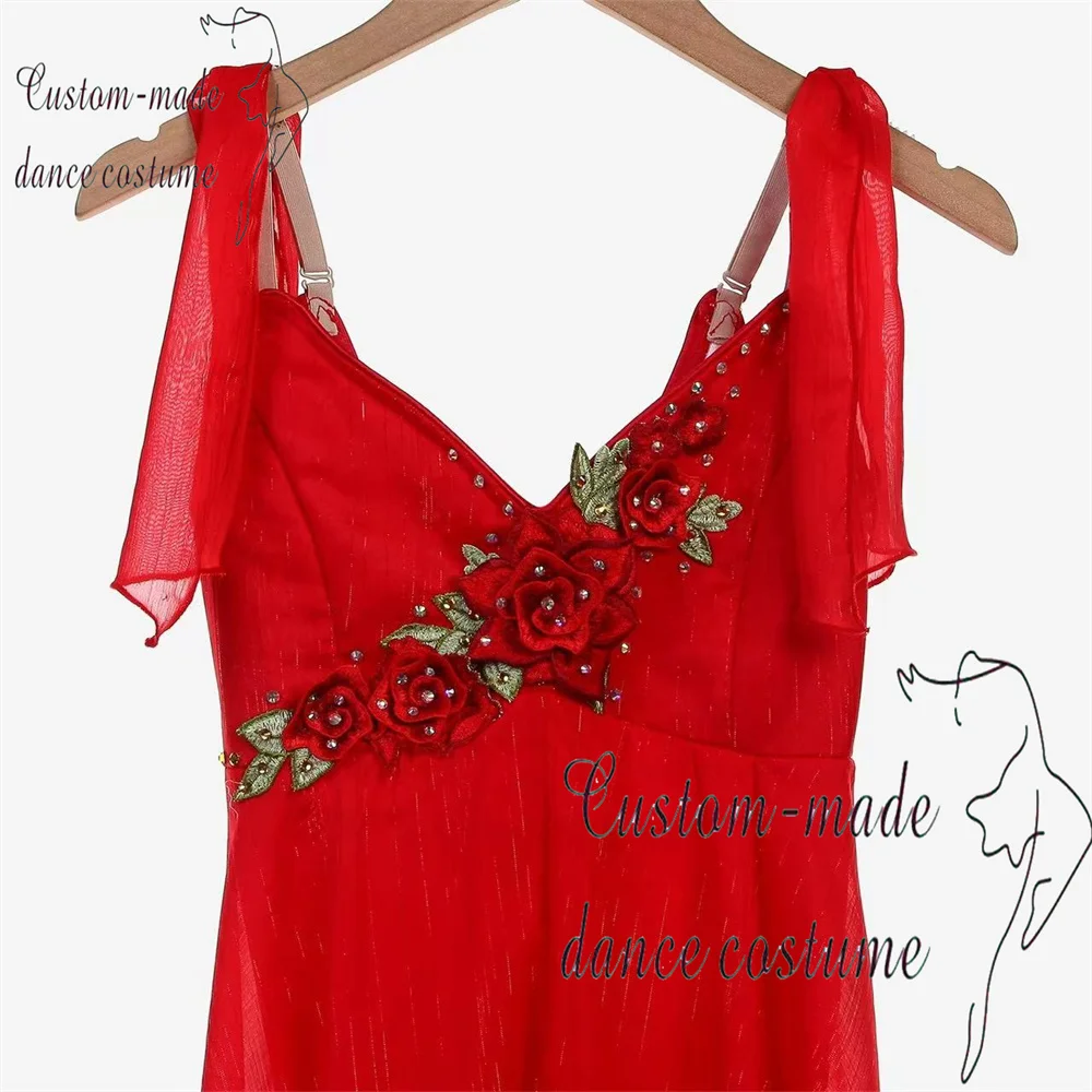 Tchaïkovski robe de Ballet personnalisée robe de danse pour enfants rouge compétition professionnelle robe longue adulte Ballet Performance Dres