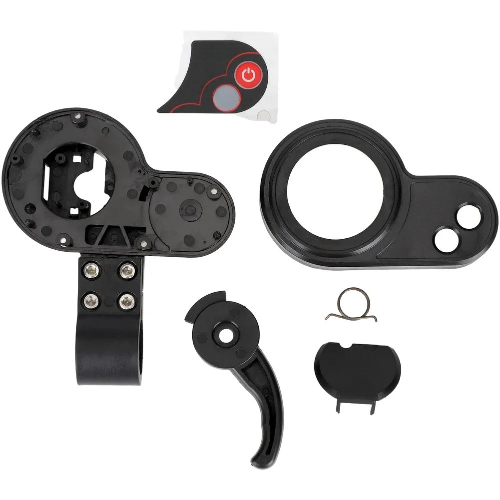 Electric Scooter Dashboard Shell Replacement for TF 100 Model Plastic Housing with Sticker Set Black 12.67x3.4x11.02cm