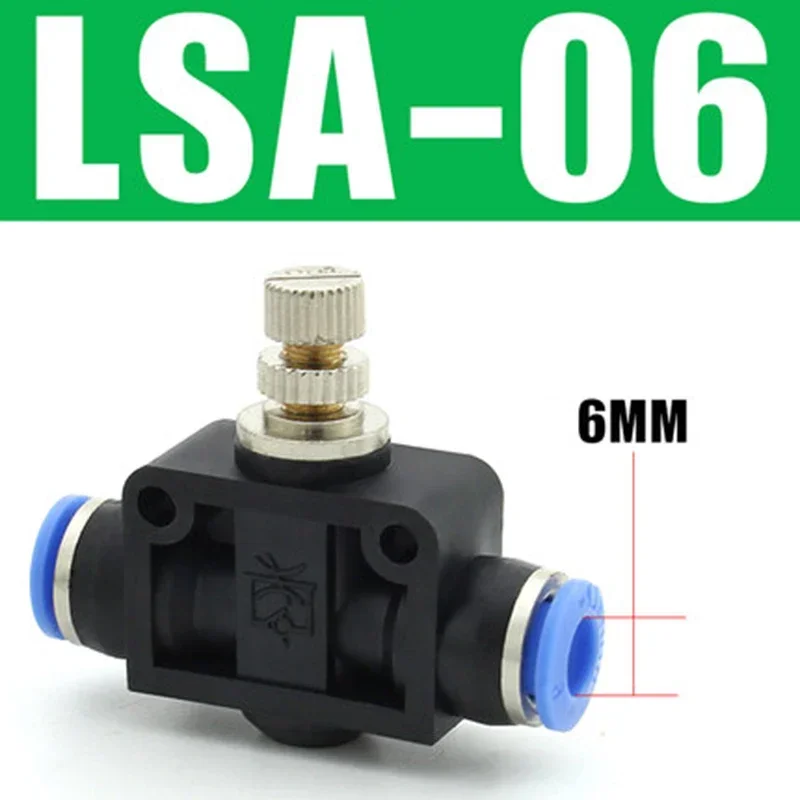 Pneumatic Fittings LSA 4mm 6mm 8mm 10mm 12mm Air Water Hose Tube One Touch Straight Push-In Plastic Quick Connector  Fitting