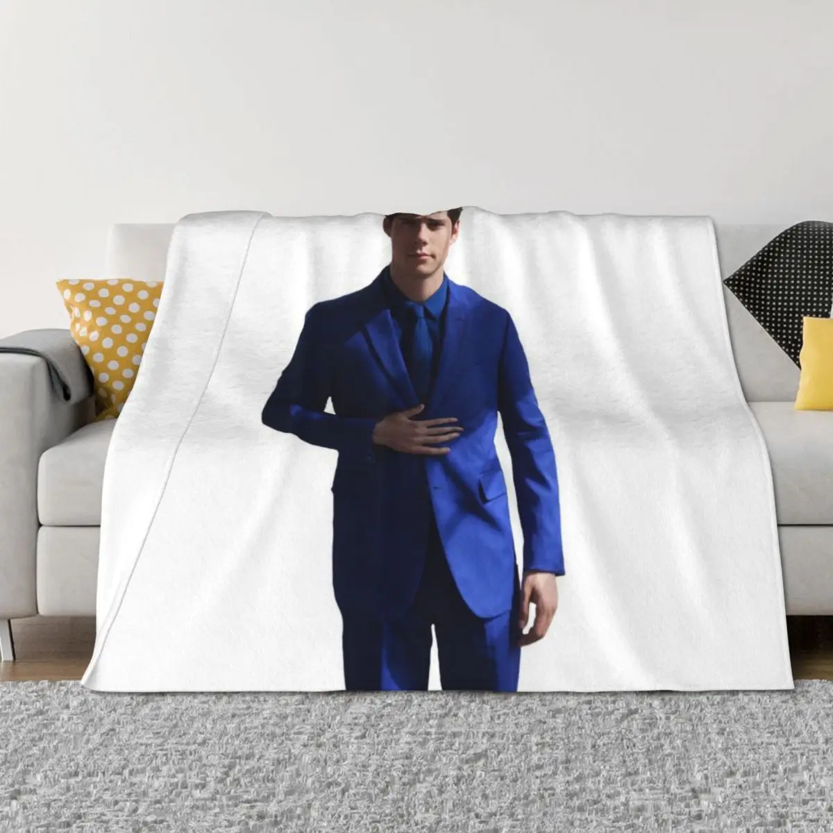 ديلان أوب براين بدلة زرقاء رمي بطانية الهالوين للأريكة الصيفية الرقيقة لبطانيات الأريكة #2