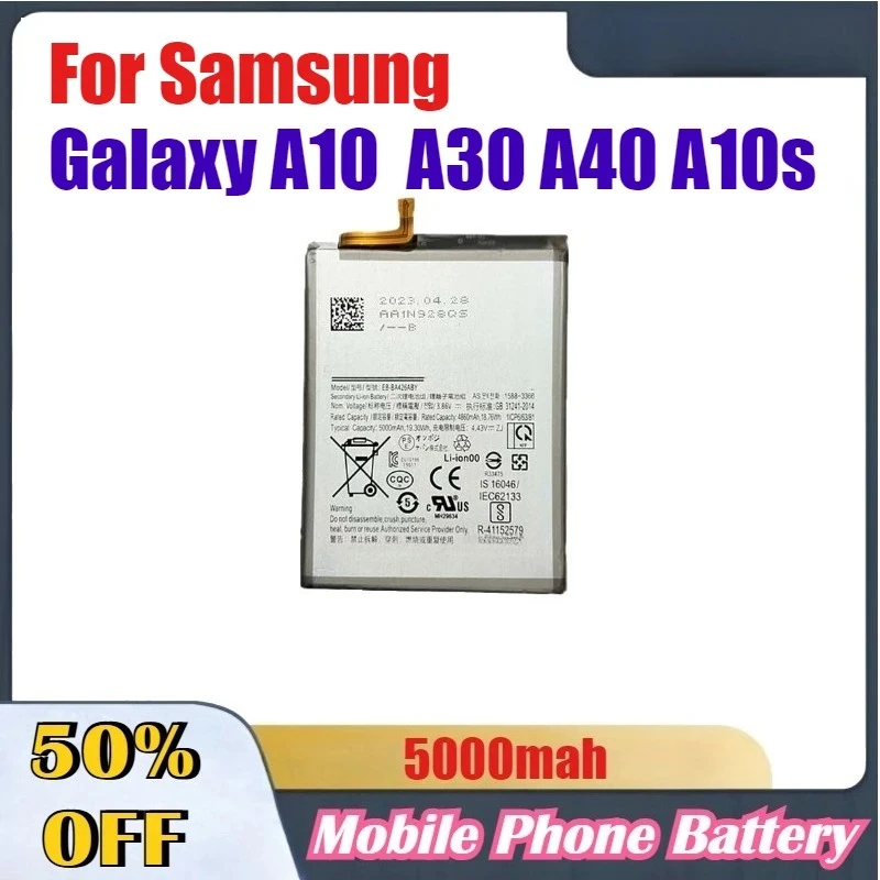 

High Quality Mobile Phone Batteries For Samsung Galaxy A10 A30 A40 A10s Replacement Mobile Phone Battery
