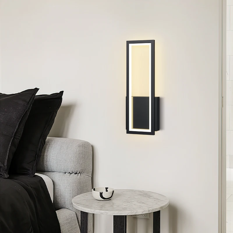 Modern Minimalist LED Bedside Wall Lamp Corridor Hallway Entryway Lighting Popular Bedroom Study Staircase Balcony Light Fixture