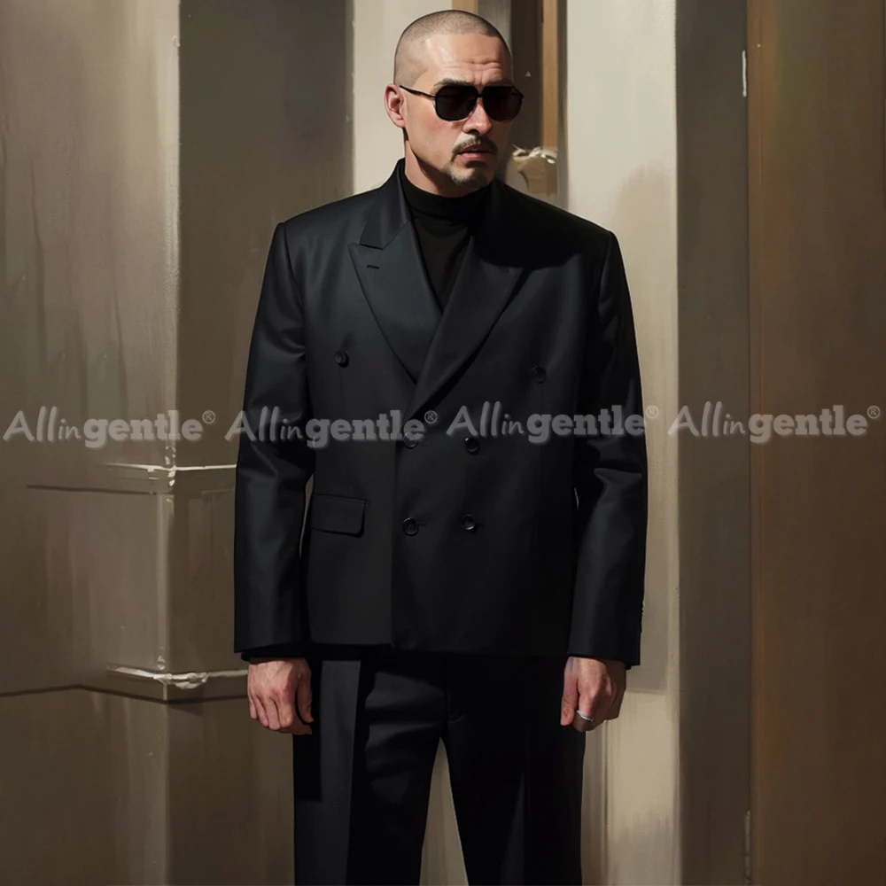 Big and Tall Suits for Men Casual Business 2 Piece Set Slim Fit Versatile Meetings to Weddings