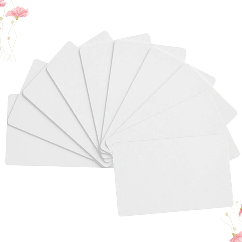 10Pcs Ntag215 White Blank Contactless Ic Smart Card Writable for Door Lock Access System Attendance Identification