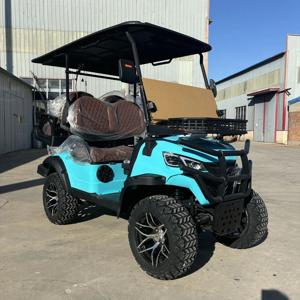 الصين الساخن Sall الغولف الكهربائية سيارة صغيرة UTV عربة الشارع القانوني 4 مقاعد مركبة كهربية عربة الغولف لملعب الغولف #6