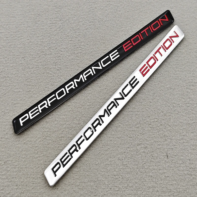 2pcs 3D Aluminum Logo Performance Edition Emblem Motorcycle Badge Car Body Sticker For BMW Audi Yamaha Kawasaki Accessories