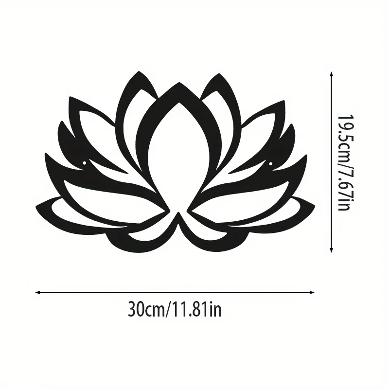 

CIFBUY Decoration Metal Art Lotus Shape Wall Hanging Decor Indoor Fashion home background Decor Dining Room Wall Hanging Livingr