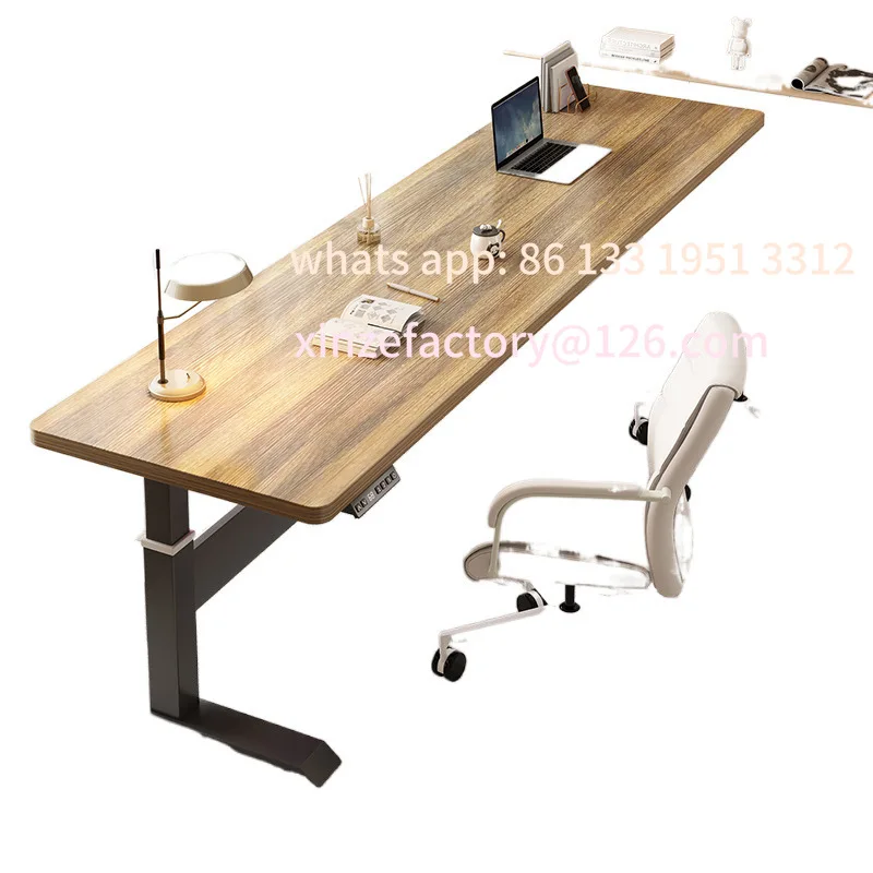 

Desk student home study table can be raised and lowered bedroom simple modern white desk