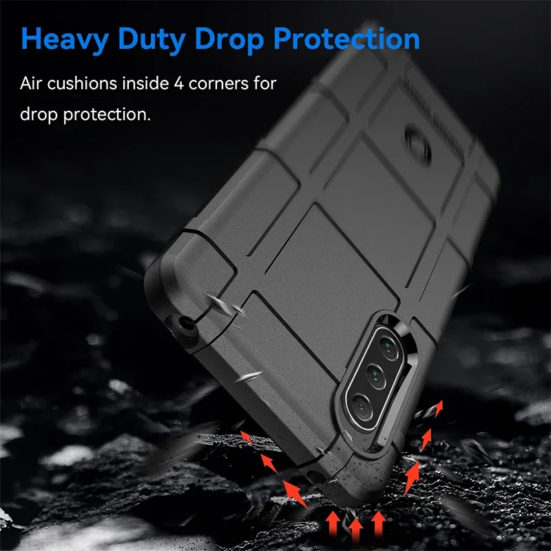 Rugged Fiber Shield Case For Sony Xperia 10 IV V 5V 8 5 III Ace 2 1 IV Ace 3 Lite Protect Back Cover