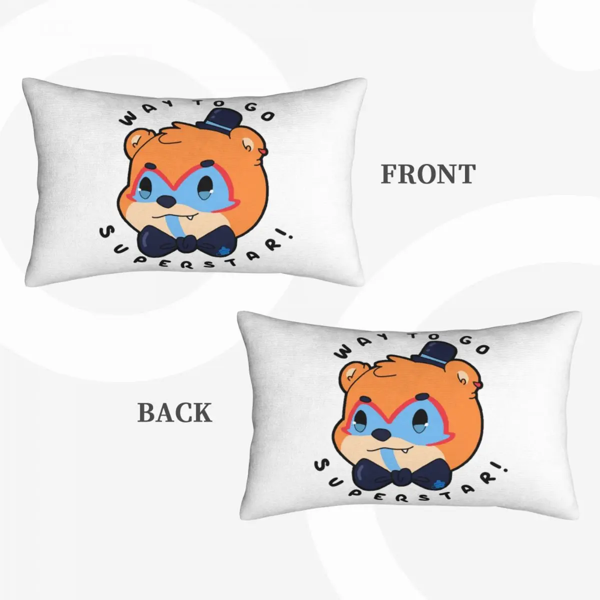 FNAF Security Breach Glamrock Freddy 'superstar' Rectangle Pillowcase Cushion Cover Decorative Bedroom Bed Comfort Throw Pillow