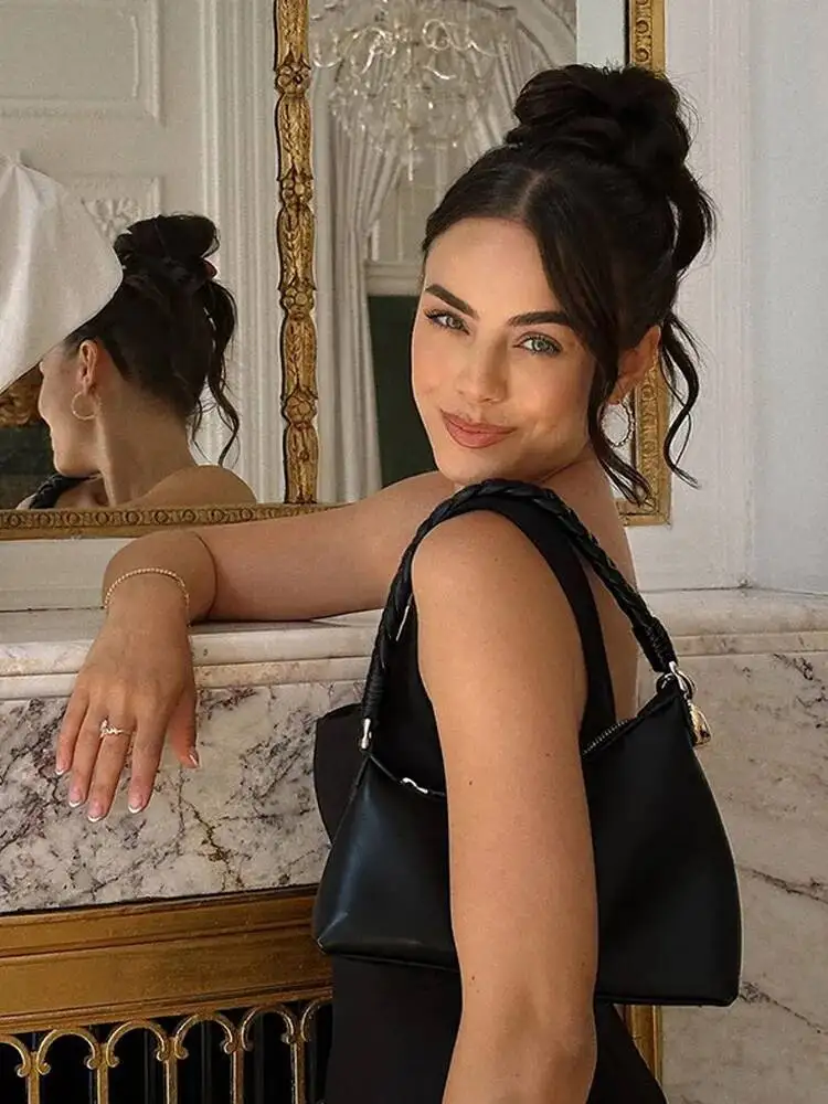 

Однотонное платье на тонких бретельках с открытой спиной, женское модное свободное платье трапециевидной формы с высокой талией, летние женские праздничные уличные халаты, новинка 2023 года