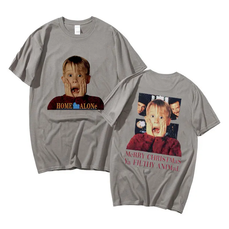 Movie Home Alone Christmas Ya Filthy Animal Tshirt Macauly Culkin Graphic T-shirts Men Women Classic Vintage Oversized T Shirt