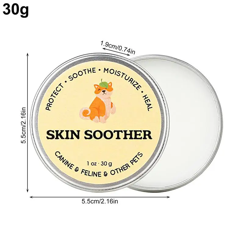 30g Dog Skin Soother Healing Balm Dog Rash Cream Natural Cream Butter Anti Itch Cream for Dogs Ointment Skin Care pet Supplies