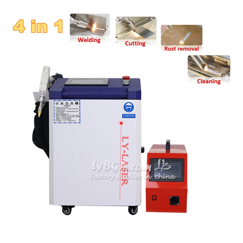 1500W 2000W 3000W Fiber Laser Welding Cleaning Cutting Rust Removal Machine Handheld 4 in 1 Portable CNC Welder for Metal