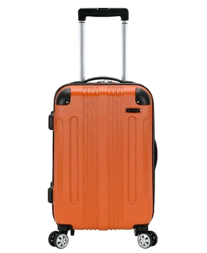 

Rockland London Hardside Spinner Wheel Luggage, Orange, Carry-On 20-Inch