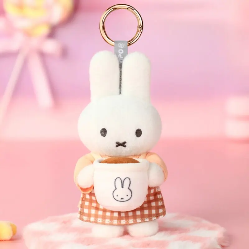 Vipo X Miffy Offizielle Bäckerei-Serie Plüsch-Schlüsselanhänger Blind Box / Charm Blind Box - Modisches Trendspielzeug Geburtstagsgeschenk für Mädchen