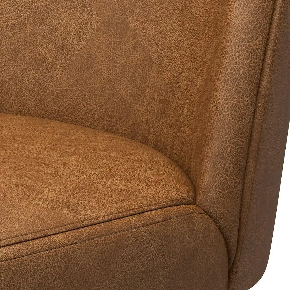 Counter Height Bar Stools Set of 3 Faux Leather Upholstered Swivel Stools with Back Kitchen Dining Area