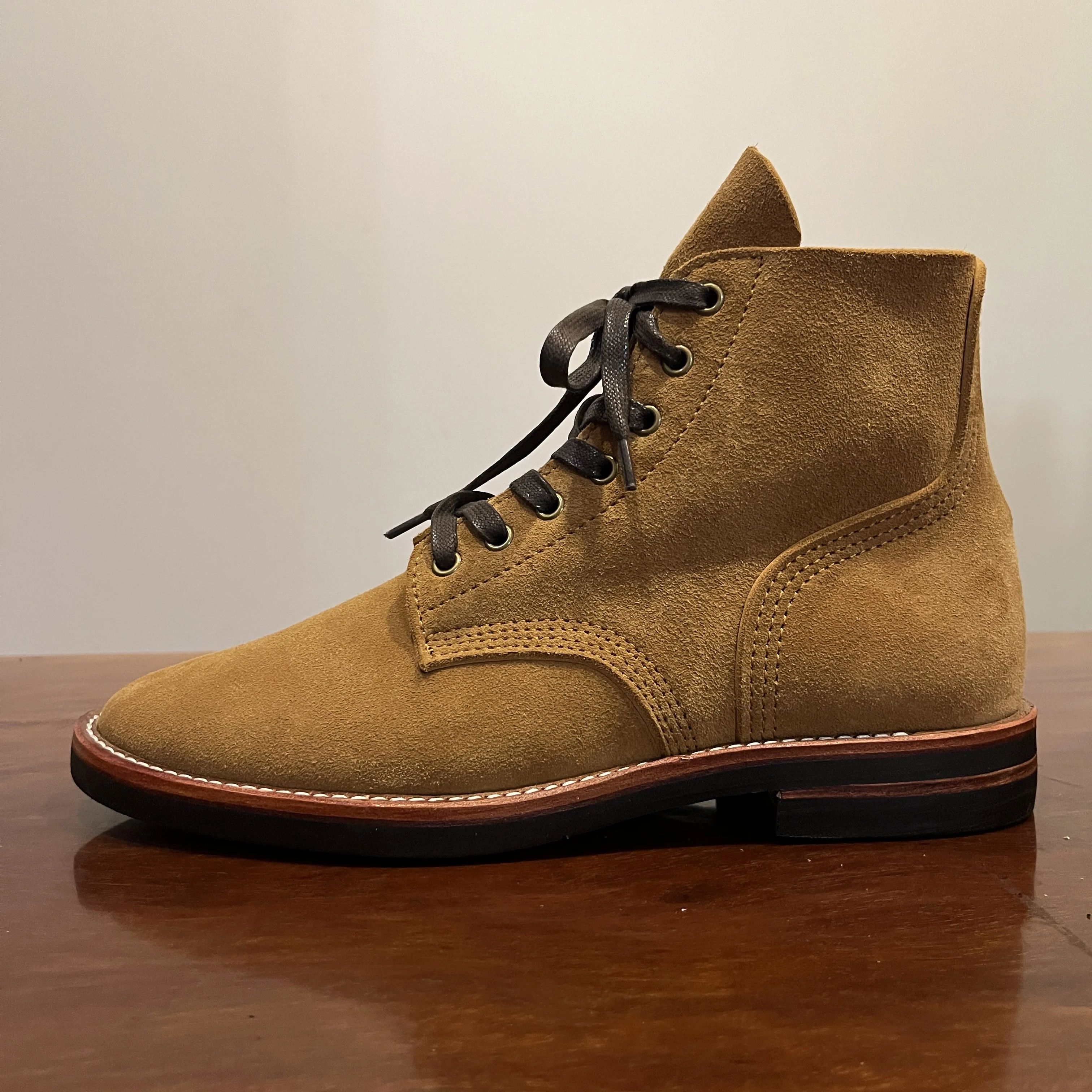AN1 Rock Can Roll Size 35-52 Super Quality Handmade Goodyear Welted Genuine Italian Cow Leather Suede Boots Custom Made OK