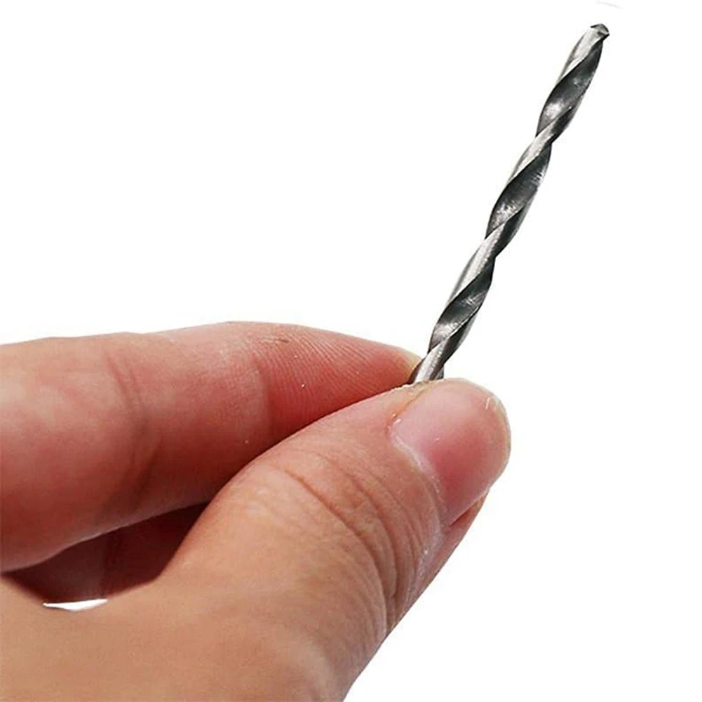 Set mata bor Mini untuk Dil, 40 buah 0.5mm-2.0mm batang lurus