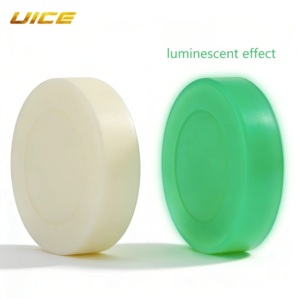 UICE Luminous Ice Hockey Puck Hockey Puck PVC Glowing Floorba Pucks Resistant Rubber Multi-Functional Training Ball Accessory
