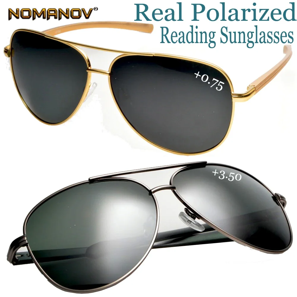 Clara Vida Pilot Frame Ponadwymiarowe okulary przeciwsłoneczne do czytania dla mężczyzn Kobiety Spolaryzowane okulary przeciwsłoneczne do czytania +0,75 +1 +1,5 do +4