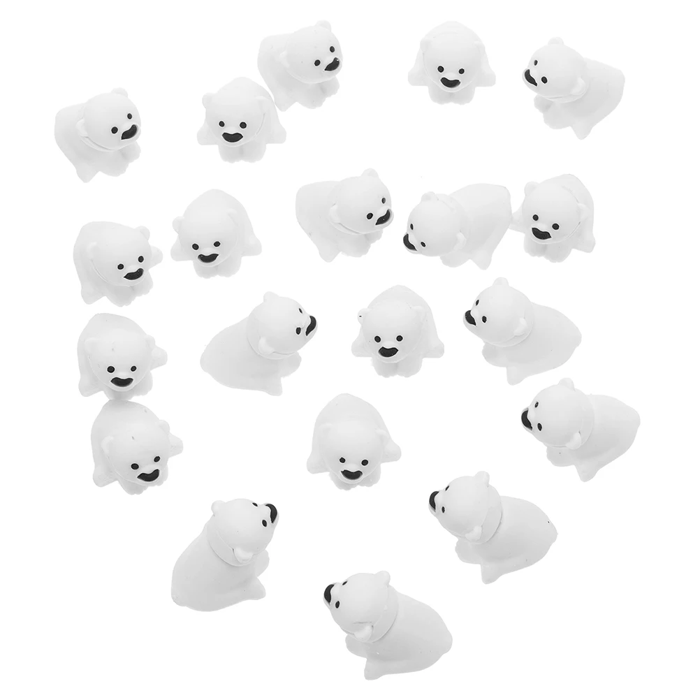 

40Pcs Cute Polar Bear Erasers Animal Pencil Erasers for School Rewards Party Favors Bulk Classroom Supplies