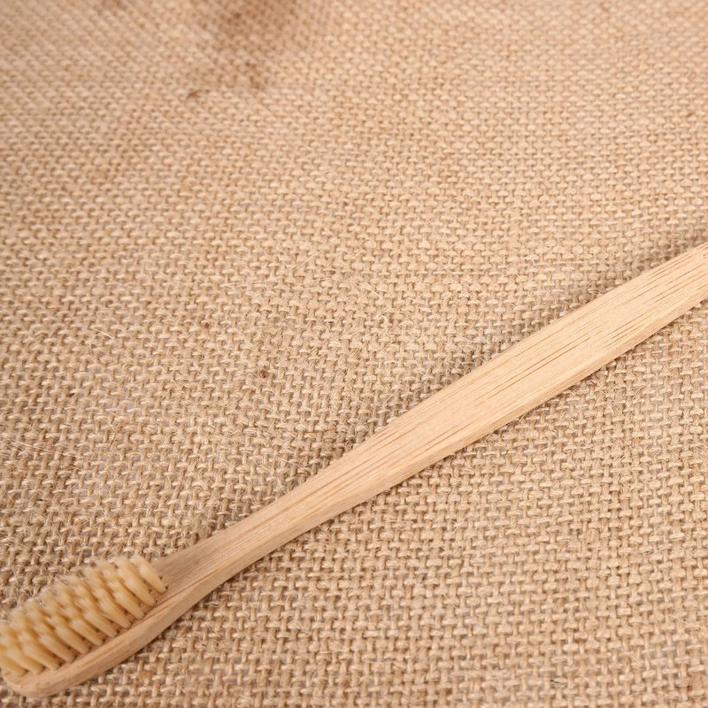 

10Pcs Travel Bamboo Toothbrush Disposable Wooden Eco Friendly Tooth Brushes Hotel Kit Convenient Supply