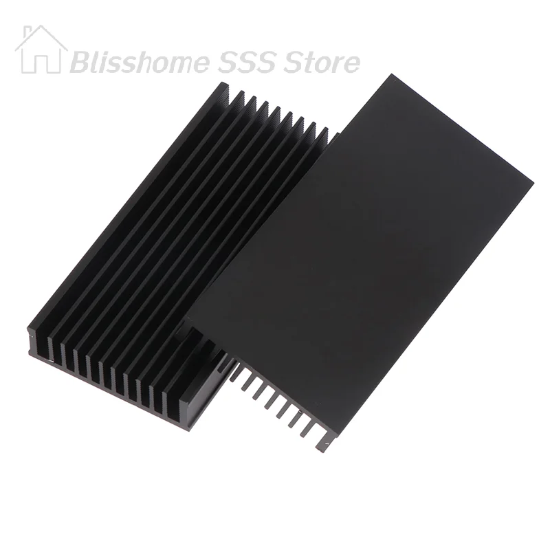 

【S】1Pc 50*100*12.7mm Aluminum Heatsink Cooler Radiator For High High Quality Practical Daily Use Products Power LED IC Fan