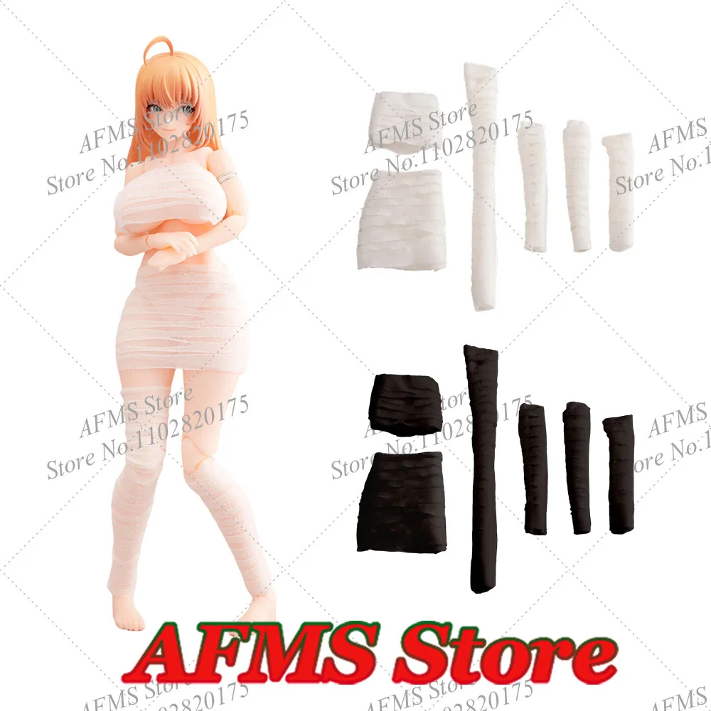 

1/12 Scale Mobile Suit Girl Bandage Tops Skirt Leg Wrapping Set Accessory Fit 6Inch Action Figure Soldier Body Dolls