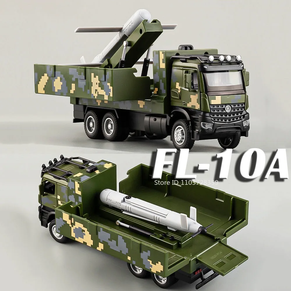 Scala 1:35 FL-10A Modello Macchinine In Lega Pressofusa Suono Luce Tirare Indietro Porte Aperte Simulato Veicolo Militare Ornamenti per I Ragazzi