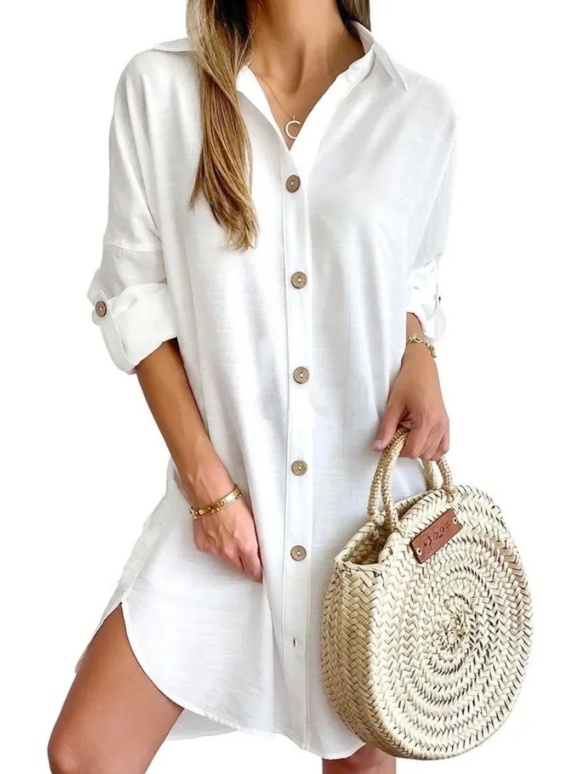 Women's Collar Butt…