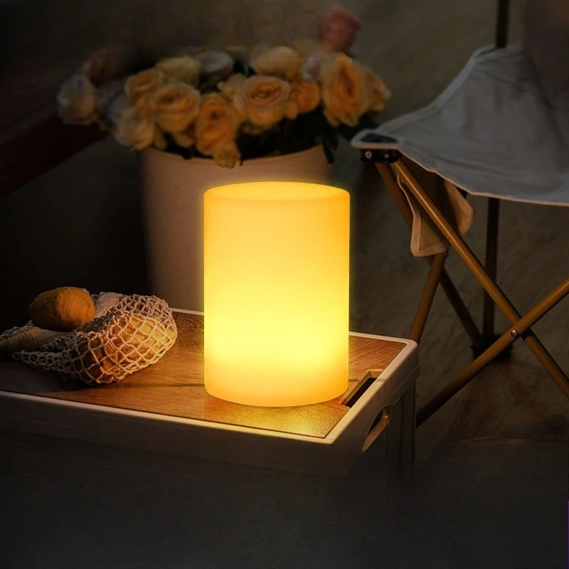 LED luminous cylindrical night light Internet celebrity explosion   lamp high sense bar atmosphere table lamp creative ornament