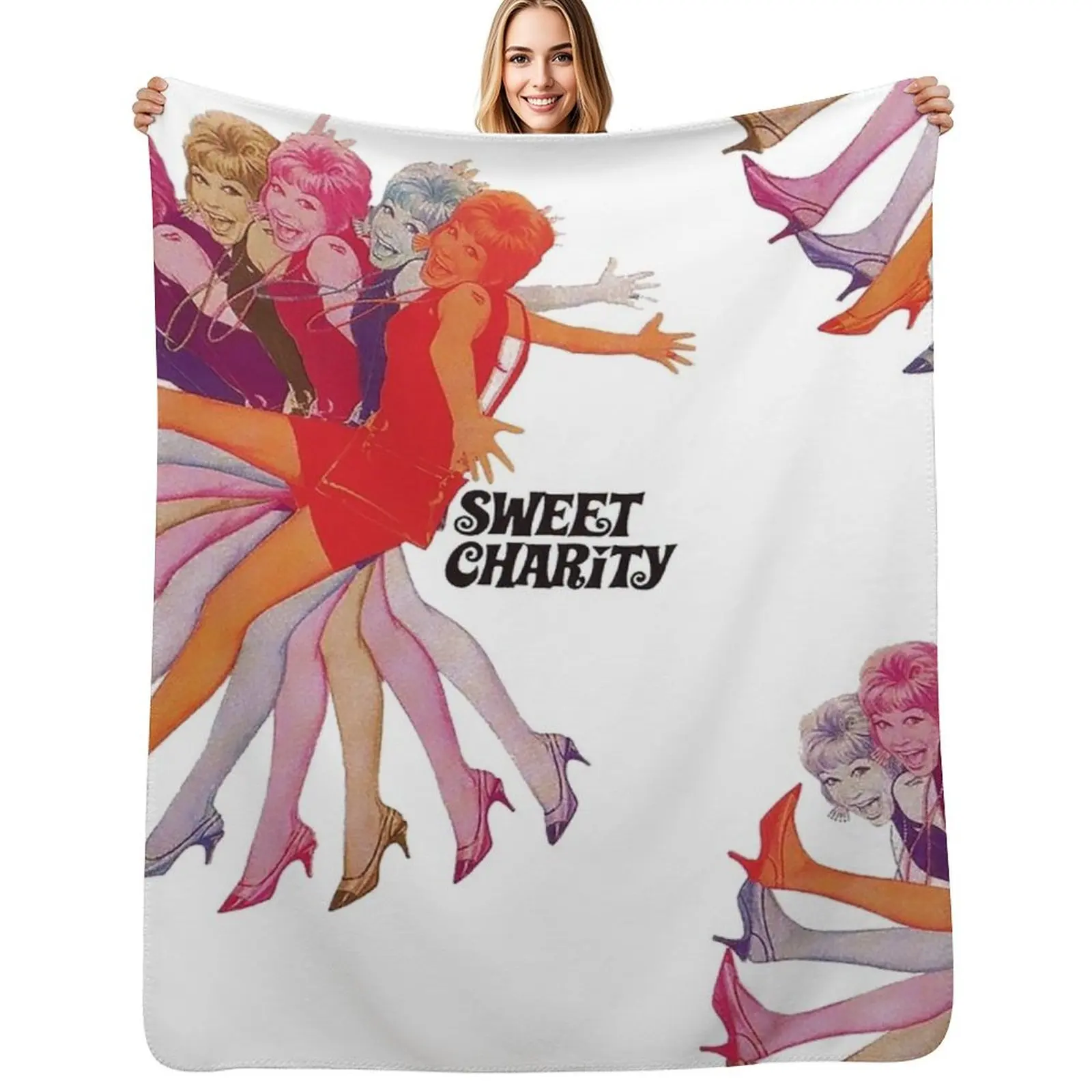 Couverture décorative Sweet Charity, résistante aux plis, légère