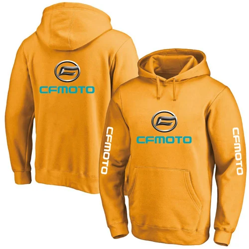 Imagen 2 del producto 2025 primavera y otoño hombre Cfmoto Logo estampado Color sólido Popular Jersey con capucha abrigo Premium clásico personalizado sudaderas con capucha sueltas