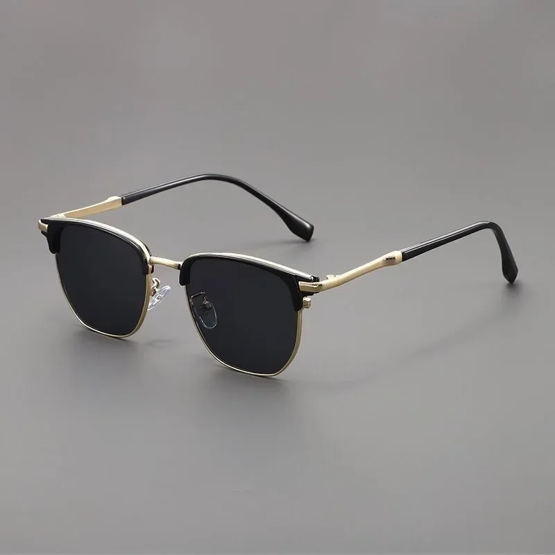 Luxury Square Sunglasses Men Women Brand Designer Trend Alloy Frame Sun Glasses Vintage Gradient Male Female Oculos Feminino view 2