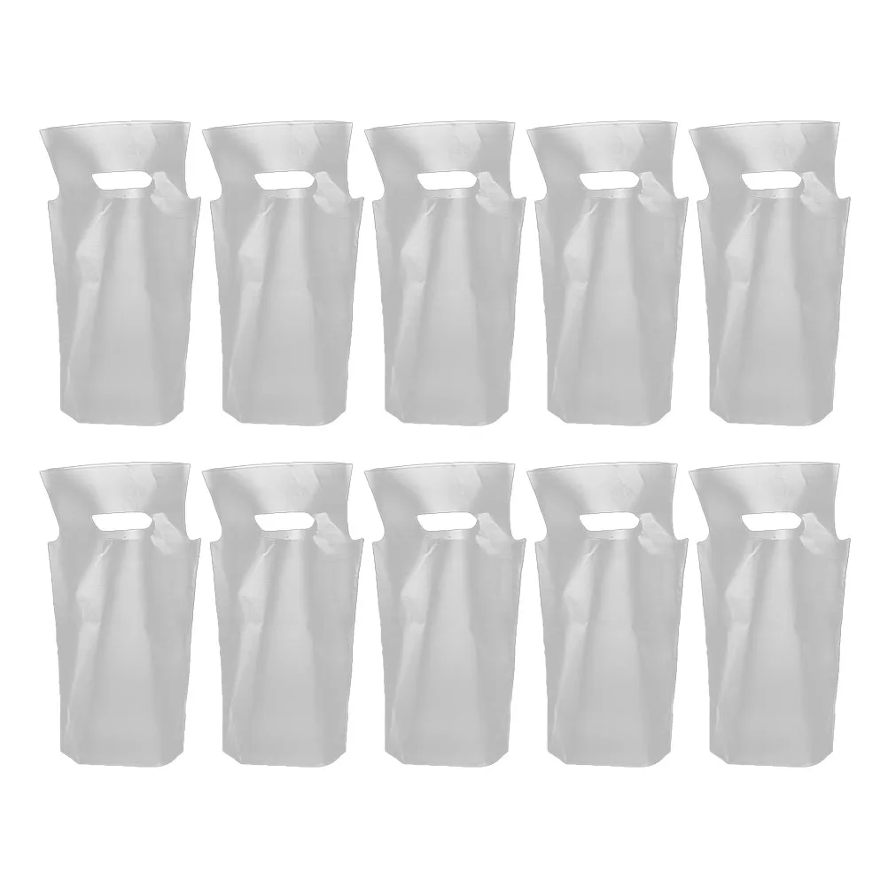 

100 Pcs Disposable Packaging Bag Coffee Pouches Thicken Handheld Container Beverages Tote Clear Material One Time Use Kitchen