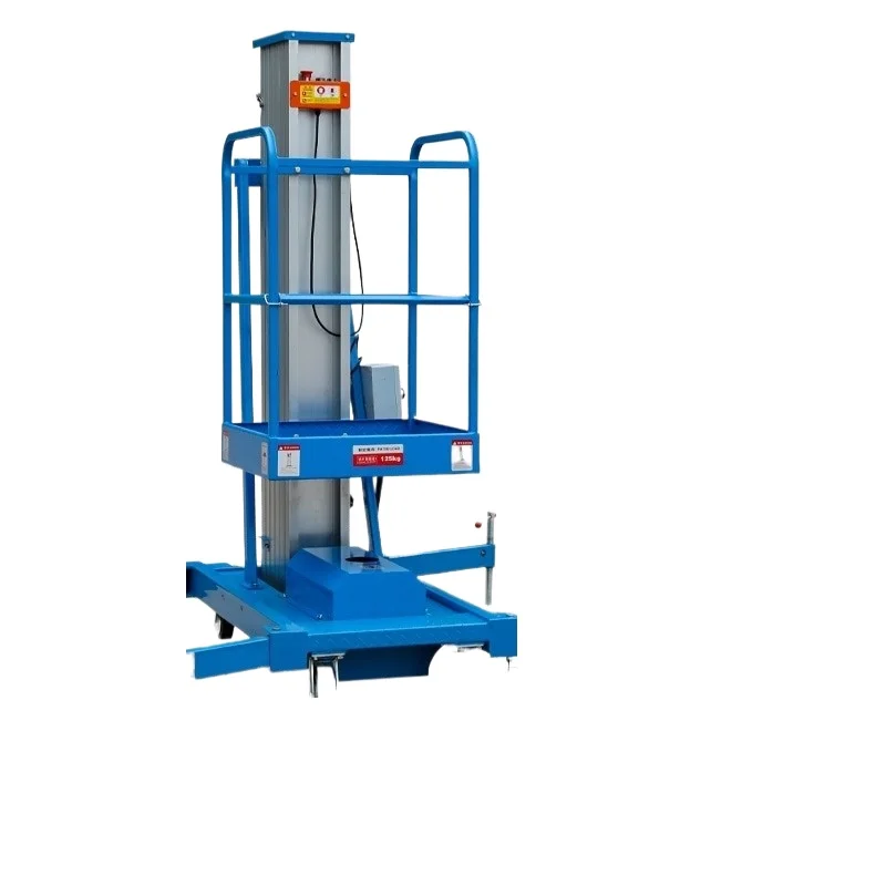 Building Materials Food and Beverage Factory Clothing Store Scissor Lift Single Aluminum Alloy Hydraulic Lift Table