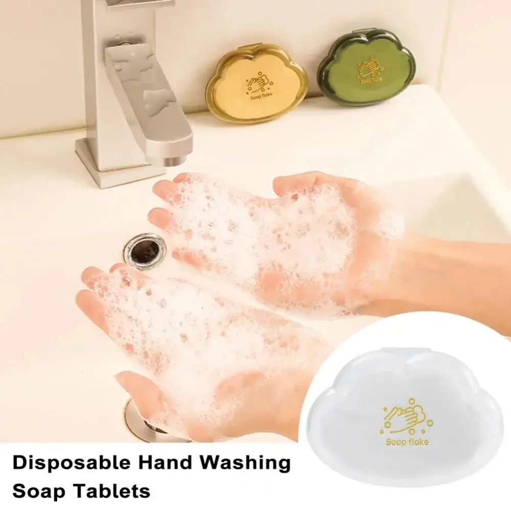 

50 шт. одноразовых ароматизированных бумажных мыльных листов для путешествий, быстрорастворимые, для мытья рук, для отелей и ванных комнат