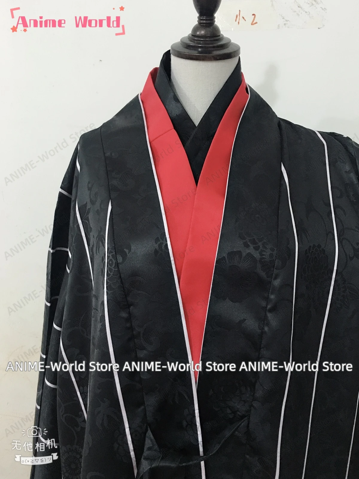 《Custom Size》Anime Black Butler Sebastian Michaelis Cosplay Kimono Costume  Halloween Costumes Wig