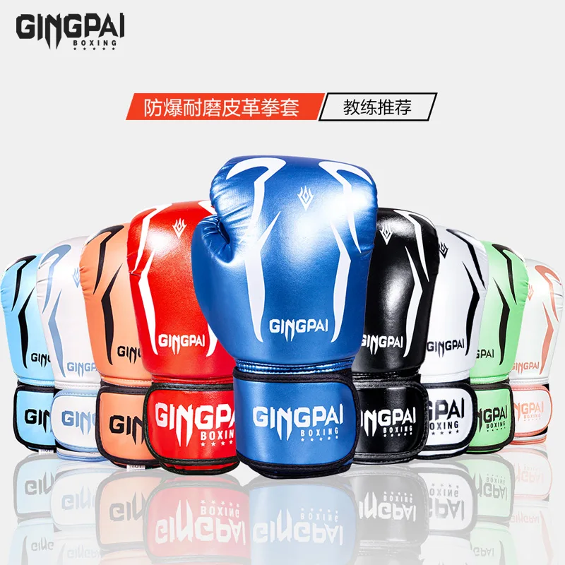 

Adult Kids Women/Men Boxing Gloves Pu Leather MMA Muay Thai Boxe De Luva Mitts Sanda GYM Equipment 6 8 10 12OZ boks