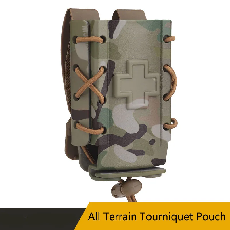 Camouflage Quick Pull Sleeve Tourniquet Pouch, Adapt to MOLLE System, All Terrain