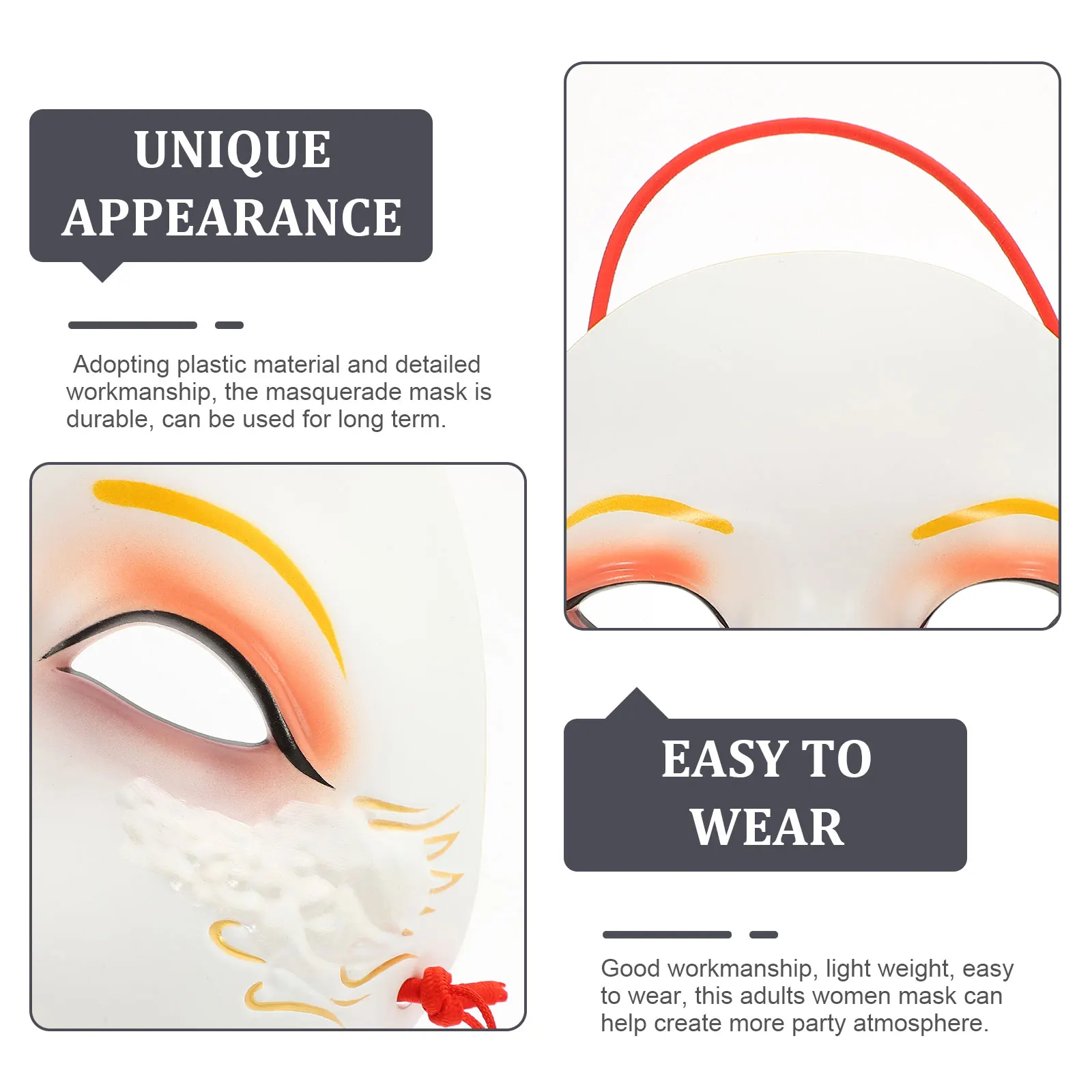 

The Mask Halloween Prop Cosplay Carnival Face Masks for Masquerade Party Plastic Rhinestone Mens Women